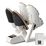 Schuhtrockner Elektrisch, Diealles Shine Skischuhtrockner Einstellbare Temperatur, Tragbarer Schuhwärmer, Schuhheizung mit Automatischer Abschalttimer für Stiefel Skistiefel Socken Schuhe