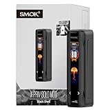 SMOK X-Priv Solo Box Mod 80W Einzel 18650 Akku Unterstützt 2.5A Schnellladung Duales Touchscreen Kompakt Stilvoll Leistungsstark Kompatibel mit TF-D Subtank (Ohne Akku) Kein Nikotin Black Shell