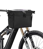 Huifoo Handyhalter Fahrrad wasserdicht,lenkertasche Fahrrad,Fahrradtasche Lenker mit lenkeradapter,Touchscreen und Abnehmbarer Schultergurt,für Fahrrad und elektrofahrräder, CBB01