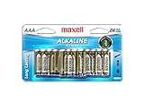 Maxell 723474 Ready-to-go Langlebige und zuverlässige Alkaline Batterie AAA Zelle 24er Pack mit hoher Kompatibilität