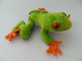 Unbekannt Stofftier Rotaugenlaubfrosch 16 cm, Kuscheltier Plüschtier Frosch Frösche