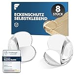 shinfly Eckenschutz Baby, 8 Stück Rund Kantenschutz Baby Selbstklebend Transparent Tischkantenschutz, für Scharfen Kantenschutz Verschiedene Möbelecken das Baby vor Verletzungen zu Schützen