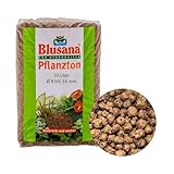 Blusana Blähton 10l Pflanzsubstrat für Hydrokultur | Ton-Granulat Körnung 8-16mm Drainagematerial & Bodenauflockerung
