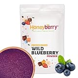 Gefriergetrocknetes Wild Heidelbeerpulver 100g - Gefriergetrocknete Früchte Pulver - Heidelbeerpulver Gefriergetrocknet zum Backen, für Smoothies & Müsli - Natürliches Heidelbeeren Pulver ohne Zusätze