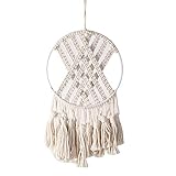 ZWTPGKRD Wandbehang, Traumfänger, handgefertigt, gewebt, Ornament, Wohnung, Schlafzimmer, Dekoration, Babyzimmer, Regenbogen, Grün, Kinderzimmer, Rattan, Kinderzimmer