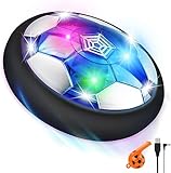 lenbest Air Power- Fussball Geschenke Jungen - LED Wiederaufladbar Indoor Fußball Kinder - Kinderspielzeug Kinder Spielzeug ab 3 4 5 6 7 8 9 10 Jahre Jungen - Hover Ball