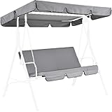 Verstellbarer Gartenschaukelstuhl mit abnehmbarem Kissen, Outdoor-Schaukelbank für Terrasse, Pool und Entspannung, perfekt für Komfort im Garten