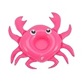 JOINPAYA 4 Stück Krabbe Aufblasbarer Bechersitz Spielzeugbecherhalter Pool Getränkeschwimmer Aufblasbare Becheruntersetzer Cartoon Getränkeschwimmer Aufblasbarer Getränkehalter