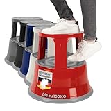 Office Marshal Rollhocker | viele Farben | Kunststoff oder Stahl (Rot, Metall)