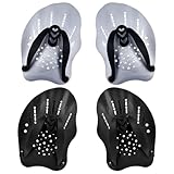 2 Paar Hand Paddles Schwimmen, Paddles Schwimmen, Fingerpaddles, Schwimmpaddels Hand, Finger Paddles Schwimmen, Handpaddel für Schwimmer für Erwachsene, Kinder, Unisex