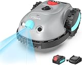 YARDCARE V100 Mähroboter ohne Begrenzungskabel, mit Vision-Navigation, Hindernisvermeidung(150 Arten), 4,0 Ah Akku Rasenmäher Roboter, Rasenroboter mit Graskamm, Ersatzklingen