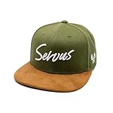 Du Hirsch Bayerisches Snapback Cap Servus Khaki Canvas One Size