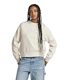 G-Star RAW Damen Cornely RAW Dot Raglan Sweatshirt, Beige (Antique White D24375-D562-G286), M