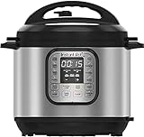 Instant Pot Duo 80 Elektro-Multikocher 1200 W, 7,6L, Edelstahl, - Schnellkochtopf, Schongarer, Reiskocher, Sautierpfanne, Joghurtbereiter, Dampfgarer und Sterilisator, Silber