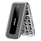 artfone F30 Silbergrau- 4G Seniorenhandy Klapphandy Ohne Vertrag丨Großtasten Mobiltelefon丨2,4 Zoll Farbdisplay丨SOS Notruftaste丨Ladestation丨Handy für Senioren丨FM Radio丨1300mAh Akku丨Sprachansage丨Kurzwahl