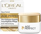 L'Oréal Paris Straffende Augenpflege für reife Haut, Anti-Aging Feuchtigkeitspflege gegen Altersflecken, Mit Kollagen-AS-Fragmenten, Age Perfect Pro-Kollagen Experte, 15 ml