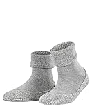 FALKE Damen Stoppersocken Cosyshoe W HP Wolle rutschhemmende Noppen 1 Paar, Grau (Light Grey 3400), 41-42