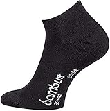 FussFreunde 6 Paar Bambus-Socken, Kurzsocken/Sneaker-Socken und Anti-Loch-Garantie (as3, numeric, numeric_43, numeric_46, regular, regular, Sneaker/Schwarz)