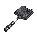 VICASKY Doppelseitige Sandwich Bratpfanne Antihaft Toast Maker mit Ergonomischem Griff Hitzebeständig für Gas und Elektroherd Vielseitige Home Cookware zum Fettfreien Braten und Grillen