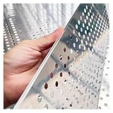 JvFbjLF Lochblech aus Metall, dekoratives Sieb aus Lochblech aus Edelstahl 304(67x100 cm)