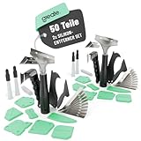 greate Silikonentferner Werkzeug & Silikon Abzieher Set 50-teilig - Fugenschneider, Silikonfugenentferner & Fugenglätter zur Entfernung & Erneuerung von Silikon & Acryl Fugen - Silikon Entferner