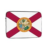 Laptop-Schutzhülle, langlebig, stoßfest, tragbar, geeignet für MacBook, HP, Asus/Dell, Lenovo, Acer und andere Laptop-Innenhüllen, Flagge von Florida