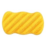 Großer Konjac-Schwamm in Premium-Qualität mit aktivierter Bambuskohle (keine Stimulation) - Kurkumagelb, One Size