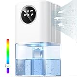 1800ML Entfeuchter Elektrisch, Raumentfeuchter Leise Dehumidifier Mit Funktion Abtauen & Schlafmodus, Timer, Entfeuchter für Badezimmer