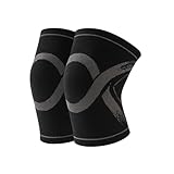 THXFUNAREA 1 Paar Kinder Knieschützer Strapazierfähige Gelenk Kniebandage Kompressions Beinmanschetten Bequeme Atmungsaktive Kniebandagen für 10-13 Jahre alt Mädchen Jungen Basketball