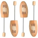 KUOGAS 2 Paar Schuhspanner Für Herren Und Damen,Schuhdehner Aus NatüRlichem Kiefernholz,Knitterfrei,Atmungsaktiv,In Verschiedenen GrößEn ErhäLtlich,Geeignet FüR Lederschuhe Und Sneakers