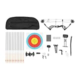 Oxylonty 35-70lbs 329fps Erwachsene Compoundbogen Set, Bogen-Set für Erwachsene Bogenschießen Jagd mit 12 Pfeilen