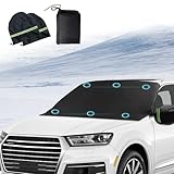 KYNLE Magnetische Windschutzscheibenabdeckung, Windschutzscheiben-Schneeabdeckung, Anti Frost Auto Abdeckung, Passend für Die Meisten Autos, Lkws, Lieferwagen Und Suvs (82,68 X 49,21 Zoll)