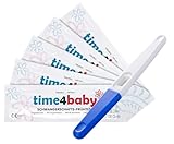 5 x Time4Baby Mittelstrahl Schwangerschaftstest I Frühschwangerschaftstest I Schwangerschaftstest Frühtest I 6 Tage vor dem Ausbleiben der Periode testen