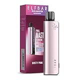 Elfbar Elfa Master Akkuträger mit Anzeige, Basisgerät 850mAh Akku mit Display, 0,8 Ohm und 1,1 Ohm Pod System, Mesh-Coil Mod Akkuträger, Starter Set, Ohne Nikotin, Ohne Liquid (Rosa)