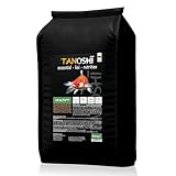 Tanoshi Koifutter - Health Plus - 4,5mm 13,5 kg | Schwimmendes Gesundheitsfutter für Koi | maximale Verdaulichkeit und wenig Verdauungsstress | mit Kräuterölen und Aktivton | ab 10°C
