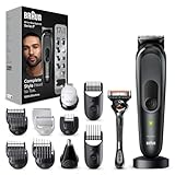 Braun All-In-One Bartpflege Bodygroomer Set, 17-in-1 Barttrimmer / Bartschneider, Trimmer/Haarschneider Herren, Haarschneidemaschine, 100 Min. kabellose Laufzeit, MGK7491