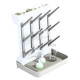 Siuwddee Trockenständer Babyflaschen Trockengestell Mit Abnehmbarer Abtropfschale Abtropfgestell Für Babyflaschen Vertical Baby Bottle Drying Rack, Space Saving Countertops Drying Rack Baby Accessory