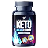 NEU: Saint Nutrition® KETO NIGHT BURN - Appetitzügler mit Melatonin 0,5 mg und Cholin für die Nacht – Stoffwechsel Rezeptur extrem, schnell & endlich - verbesserte Formel für Frauen & Männer