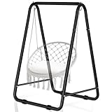 OUUTMEE Hängesesselständer, Schaukelständer mit Rutschfesten Fußpolstern, Robuster Tragbares Hängemattengestell für Terrasse, Balkon, Garten, max. Tragkraft 150 kg (nur Hängesesselständer)