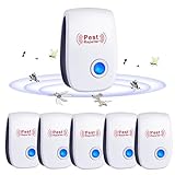 Ultraschall-Mückenabwehr, 6 Stück, elektronisch & Ultraschall, Mäuse und Ratten, Ultraschall-Abwehrmittel für Mäuse, Spinnen, Mücken, Ratten, Ameisen