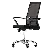 ASumPio Sessel Bürostuhl Multifunktions-Drehstuhl Mit Hubfunktion Moderne Schlichtheit Ergonomisches Design Atmungsaktiver Netzsessel Traglast 150 Kg Mehrfarbig Optional,Black