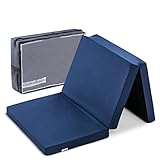 hauck Faltmatratze für Kinderreisebetten mit Tragetasche 120x60x5 cm, Klein Zusammenklappbar, Kompatibel mit Dream N Play Plus, Sleep N Play Go Plus, Play N Relax Center (Sleeper, Navy)