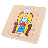 MILISTEN Multi-Layer-puzzlespielzeug Rätsel Fahrrad-lebensspielzeug Holzpuzzle Puzzles Für Puzzle-entwicklungsspielzeug Für Kleinkinder Holz-lebenszyklus-Puzzle Holz