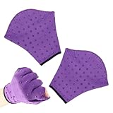 Whnbuij Schwimmhandschuhe, Schwimmhandschuhe für Wassertraining, Neopren, Schwimmzubehör mit Handgelenkschlaufe, Tauchausrüstung für Kinder und Erwachsene
