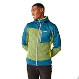 Regatta Cadford VI Strickfleecejacke Herren mit Kapuze, Größe:M, Farbe:blau-lime