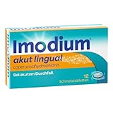 IMODIUM® akut lingual - Soforthilfe bei akutem Durchfall – Schmilzt sofort auf der Zunge - 12 Tabletten