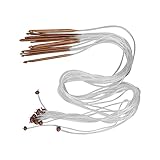 Acouto Hooks Strickhaken-Set, 12-teiliges Häkelnadel-Set, Verschiedene Größen für Ihre Unterschiedlichen Bedürfnisse, Tunesisches Karbonisiertes Rohr-Stricknadel-Set, Runde Häkelnadeln, Strickhaken,