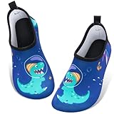WAWSAM Kinder Wasserschuhe Jungen Schwimmschuhe Aquaschuhe Schnell Trocknend Barfußschuhe für Strand Pool Meer