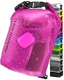 Nordlight Dry Bag 2L Wasserdichter Beutel - (Pink) Wasserdichter Packsack Mit Roll Top Verschluss Und Schultergurt | Schwimmen, Baden, Strand, Kanu, Stand Up Paddling, Tauchen