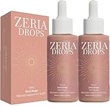 Zeria Drops, Bräunungstropfen Zum Trinken zur Natürlichen Steigerung des Melanins für Gesicht und Körper (2 Flaschen)